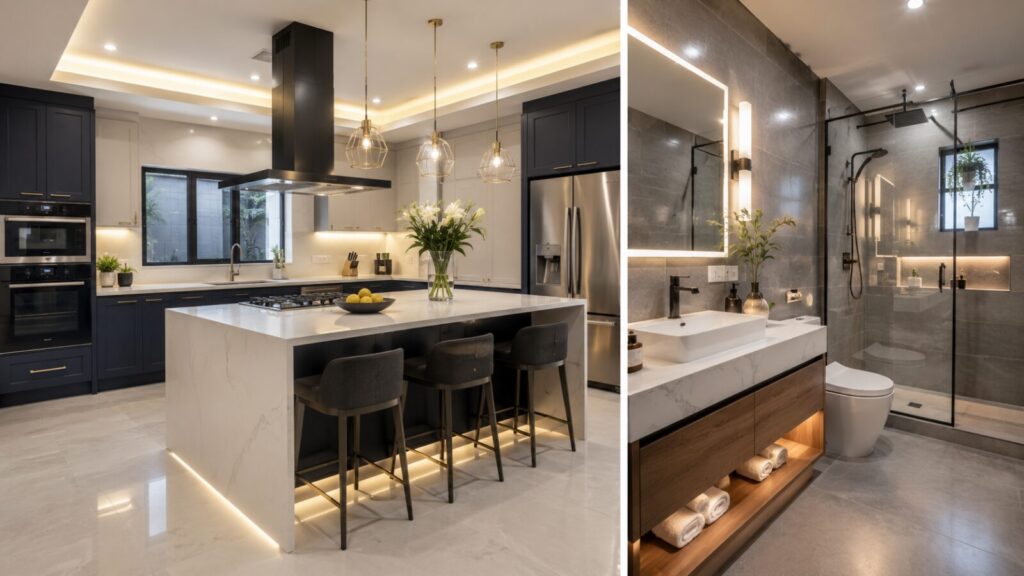 Kitchen and bathroom renovation and finishing in Ghana
