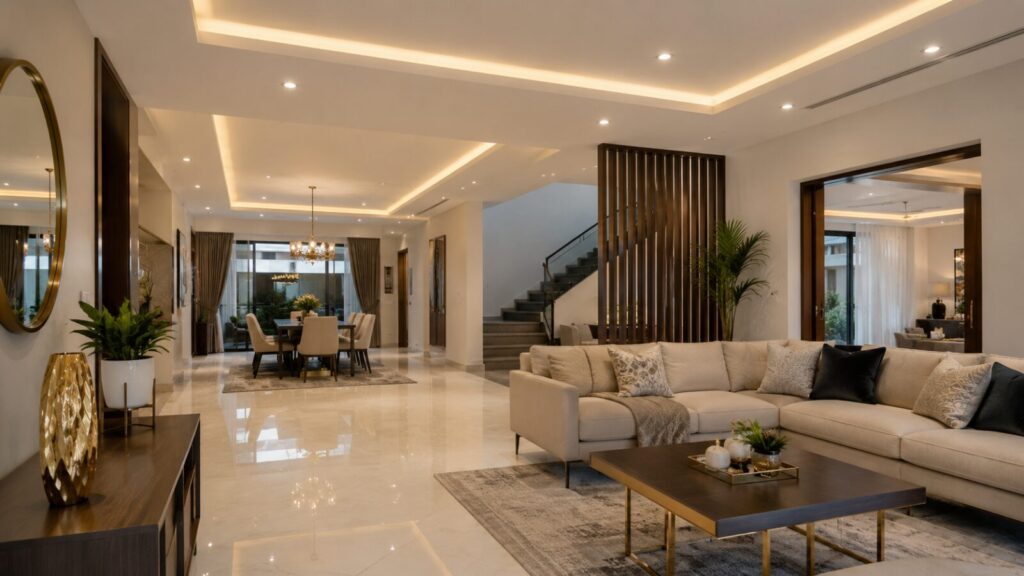 Luxury home interior finishing by Grace Home Construction in Ghana