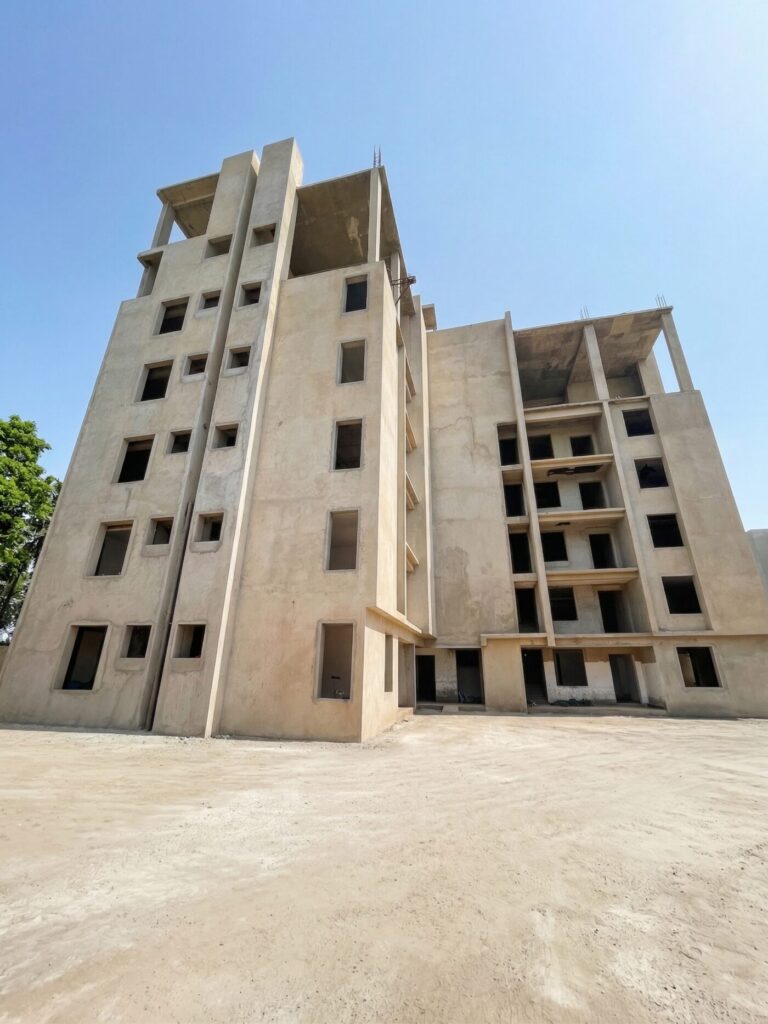 Multi-storey building construction by Grace Home Construction in Ghana